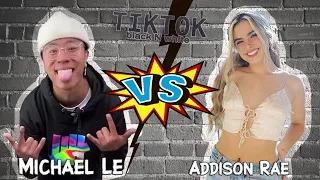 Michael Le Vs Addison Rae TikTok Dance Battle Compilation