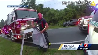 Bodycam shows response to Florida bus crash