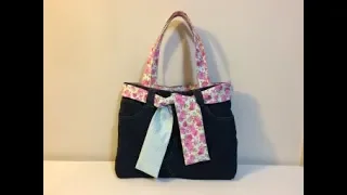 DIY RECYCLED JEAN BAG |JEAN BAG TUTORIAL | JEAN BAG DIY