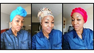 How to tie a Head Wrap - 5 Ways