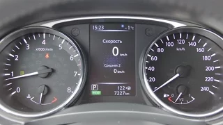 Разгон до 100 км Nissan X Trail 2.5L 171HP 4WD 2014