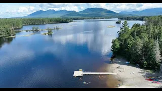 Eustis ⛰️ Maine 🌲 flight 🚁: Flagstaff Lake 🏞, Dead River (North Branch), Eustis ⚡️ dam, Wethern Pond