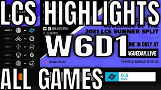 LCS Highlights ALL GAMES W6D1 Summer 2021