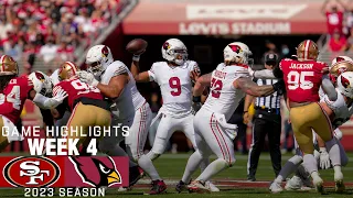 Arizona Cardinals Highlights vs. San Francisco 49ers | 2023 Regular Season Week 4