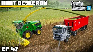 THE MEGA MAIZE SILAGE BEGINS! | Farming Simulator 22 - Haut-Beyleron | Episode 47