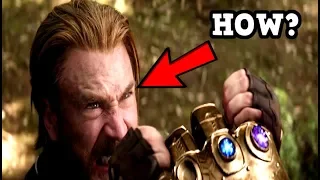 The REASON HOW Captain America Can Hold Back Thanos & The Infinity Gauntlet REVEALED!?