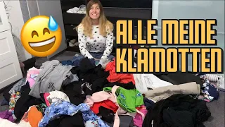 ALL meine Kleidung auf einem Haufen 😨 | JustBecci