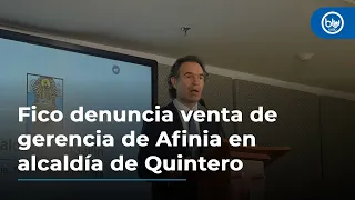 Nueva denuncia de corrupción involucra a Daniel Quintero y a Afinia: habla Federico Gutiérrez