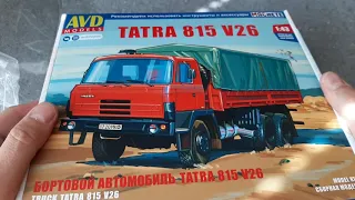 Что в коробках/Новый набор: бортовая Tatra-815 V26/Старый набор: Т-150 к /avd/Масштабные модели 1:43