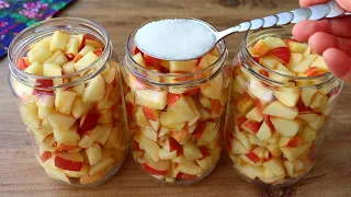 This is how I prepare apples and keep them fresh for months! How to make APPLE Compote?