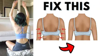 BACK & BRA BULGE 5 Min. Workout | Lose Back Fat in 2 WEEKS!! (No Equipment / Upper Body Burn)