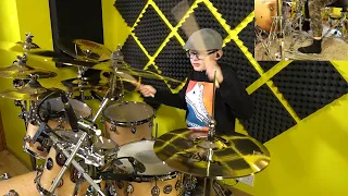 Slayer - South Of Heaven - Drum Cover Playthrough by Nikodem Hodur Age 11