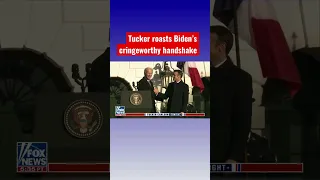 Tucker: Biden couldn’t remember you have to let go of a hand when you shake it #shorts
