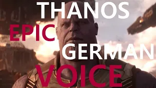 Thanos epic german voice by Klaus-Dieter Klebsch