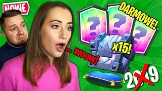 🔥 GABI OTWIERA 15 "SUPER" SKRZYNEK w Clash Royale! PIERWSZA GRA OD ROKU!