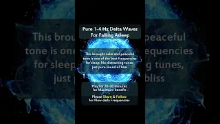 Pure 1 -4 hz Delta Waves For Falling Asleep Instantly