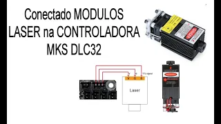 Como ligar modulos LASER na MKS DLC32