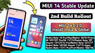 MIUI 14 Stable Update Rollout start & MIUI 14.0.2.0 Second Build Released& Install in India & Global