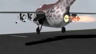 Focke-Wulf Ta 183 - "Huckebein" (Hunchback) Take-off  In Color Animation