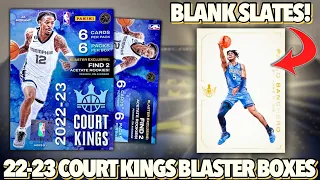 Chasing CRAZY RARE BLANK SLATES! 🔥 2022-23 Panini Court Kings Basketball International Blaster Boxes