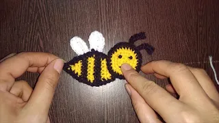 how to make crochet honey bee(bumblebee) easy pattern (subtitles available)