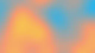 4K Blue Azure Orange Yellow Fractal Gradient Background | Mood Lights | Soft Gradient Backdrop