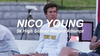 Nico Young Runs 13:50 5k - Highlights