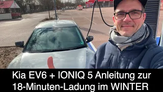 Wie du dein E-Auto im Winter so schnell wie im Sommer laden kannst am Beispiel vom Kia EV6 / IONIQ 5