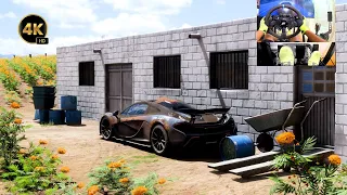 Rebuilding Mclaren P1 Gameplay | 4k | Forza Horizon 5 | Fanatec