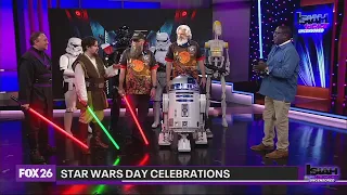 Celebrating Star Wars day with the Saber Guild