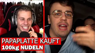 Max REAGIERT auf Papaplatte kauft 100kg Nudeln