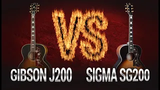 C'est l'heure du duel ! Sigma GJA-SG200 et Gibson J200