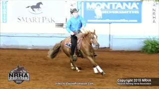 Elektra Dun It-  2nd go - NRHA Futurity 2015