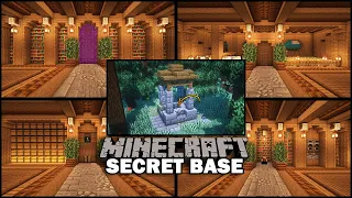 How to Build a SECRET BASE Under a Well in Minecraft! [World Download]