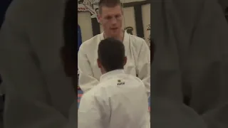 Karate Technique Gyaku tsuki with Junior Lefevre #shorts #wkf #karatetraining #karate #karatekata