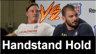 Mat Fraser vs Noah Ohlsen in Handstand Hold: 2020 CrossFit Games Event 6