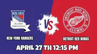 Red Wings vs Rangers Alumni Hockey Game || Full Livestream