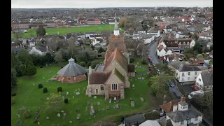 Maldon, Essex by drone. 4K. Including Promenade Park and The River Chelmer.