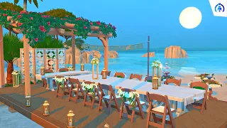 My Dream Beach Wedding Venue 💍 - The Sims 4 My Wedding Stories Speed Build (No CC)