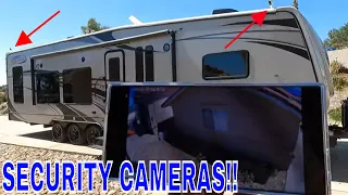 How to add security cameras on any motorhome or trailer.