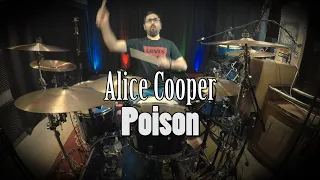 Alice Cooper - Poison Drum Cover