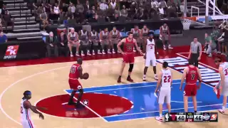 NBA 2K15: 98 Bulls vs 05 Pistons