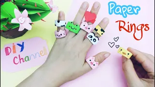 Cách làm nhẫn giấy dễ nhất I| Hướng dẫn 3 mẫu II Origami Paper Ring II DIY Channel #99