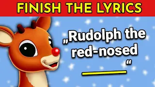 FINISH THE LYRICS - Best Christmas Songs of All Times 🦌☃️ | Music Quiz