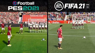 FIFA 21 vs PES 2021 Season Update Graphics Comparison (PS4 Pro)