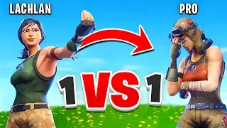 I Challenged a PRO Player to a 1v1 In Fortnite...