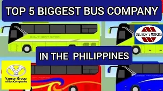 5 BIGGEST BUS COMPANY IN THE PHILIPPINES ||| tagalog