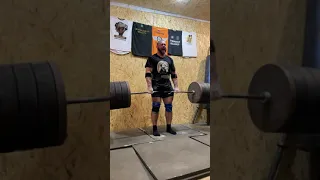 Deadlift 290kg double overhand no hookgrip