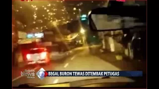 [Video Amatir] Detik-detik Penangkapan Begal Sadis, Pelaku Tewas Ditembak Polisi - BIM 08/08