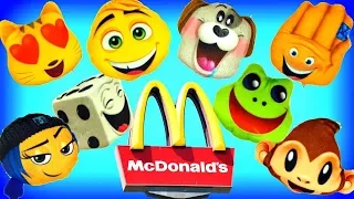 ЭМОДЖИ игрушки Хеэппи Мил в Макдональдс август сентябрь 2017 McDonald's Happy Meal Toys Emoji Movie